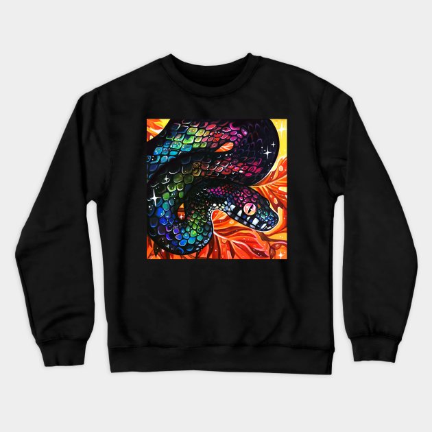 Autumn Snake Crewneck Sweatshirt by Bethaliceart